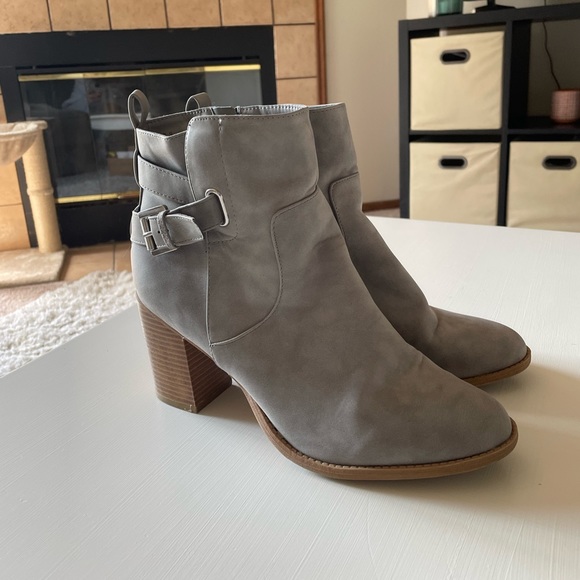 Grey Booties Size 10 - Picture 1 of 4